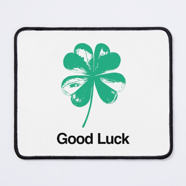 Item preview, Good Luck in Green and Black (clear background) designed and sold by Type, Wine, etc..
