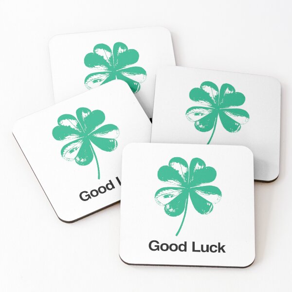 Item preview, Good Luck in Green and Black (clear background) designed and sold by Type, Wine, etc..