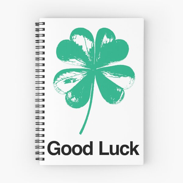 Item preview, Good Luck in Green and Black on White designed and sold by Type, Wine, etc..