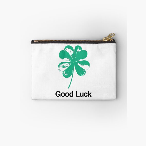 Item preview, Good Luck in Green and Black on White designed and sold by Type, Wine, etc..