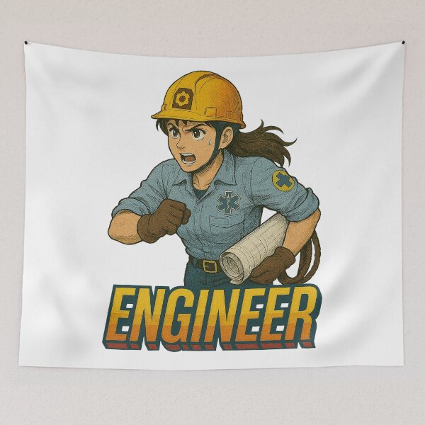 Artikelvorschau, Retro-Heldeningenieur entworfen und verkauft von JonelleTshirts.