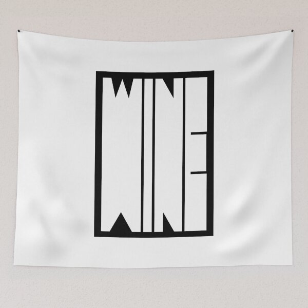 Item preview, Wine - Reversed Big Block designed and sold by Type, Wine, etc..