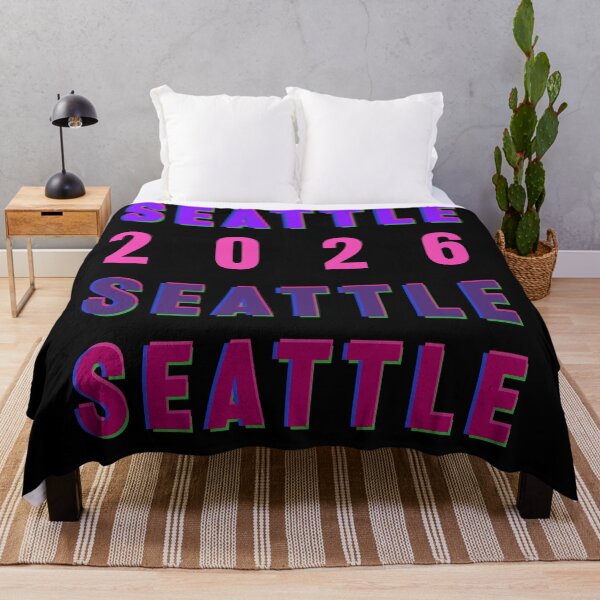 Item preview, Seattle 2026 Layered Typography Emerald City Design designed and sold by cabana.space.