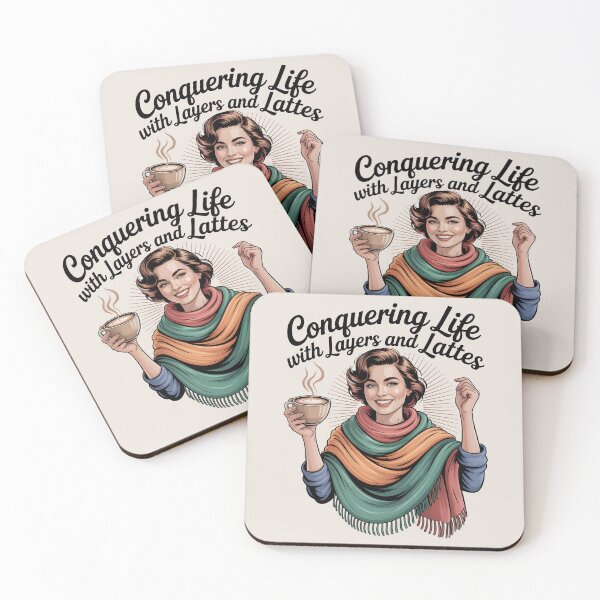 Item preview, Conquering Life with Layers and Lattes – Cozy Winter Style designed and sold by Jollys-ArtShop.
