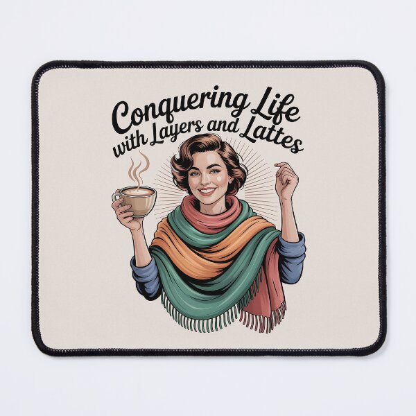 Item preview, Conquering Life with Layers and Lattes – Cozy Winter Style designed and sold by Jollys-ArtShop.