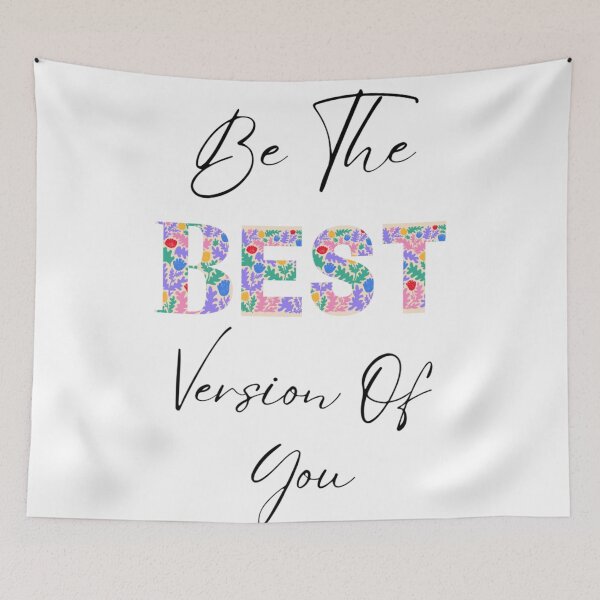 Item preview, Be The Best Version Of You - Inspirational Floral Quote Design designed and sold by MiraDesignCo.