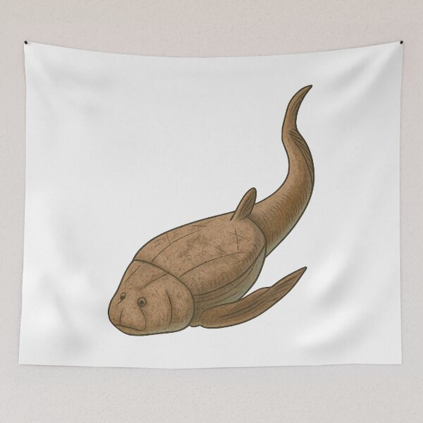 Item preview, Bothriolepis Illustration, Prehistoric Fossil Fish Art designed and sold by Vendeloc.
