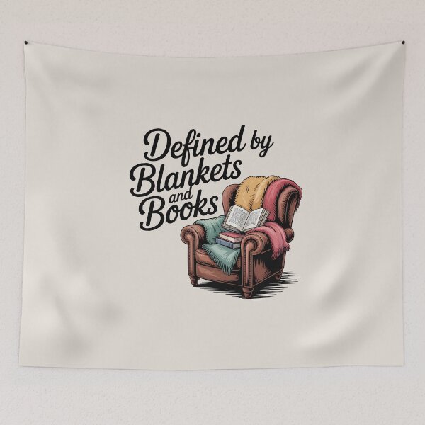 Item preview, Defined by Blankets and Books – Cozy Winter Reading designed and sold by Jollys-ArtShop.