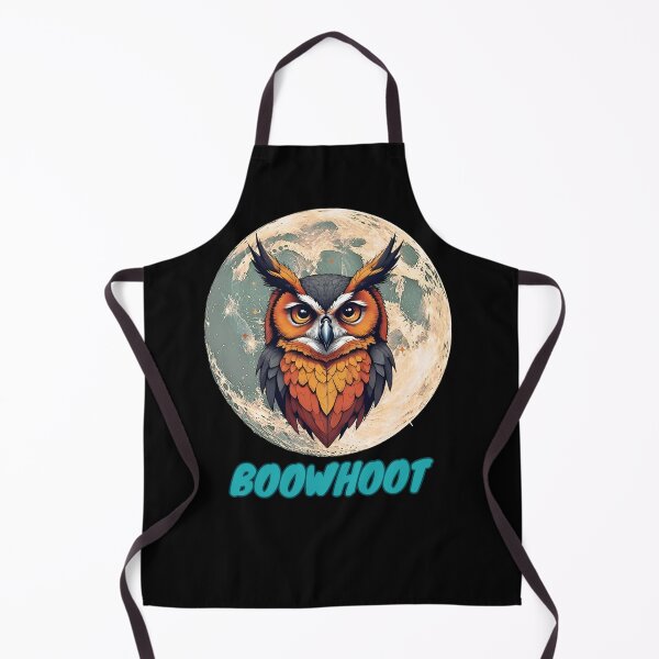 Item preview, Owl in Front of the Moon. Tagline Boo Whoot designed and sold by WildPawPrint.