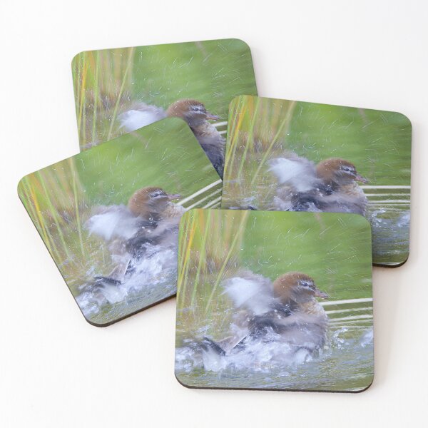 Item preview, Duck unfrozen with motion blur; freezing droplets designed and sold by PixSL Photography and Photo Art.