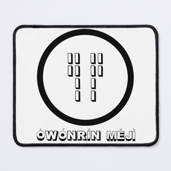 Item preview, Owonrin Meji – Sacred Ifa Odu Symbol | Yoruba Spiritual Design designed and sold by blaze_art.