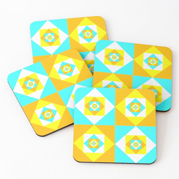 Item preview, Geometric Quilt: Day/Beach/Summer designed and sold by SarahJosArt.