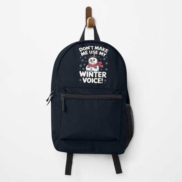 Item preview, Don’t Make Me Use My Winter Voice – Funny Snowman Design designed and sold by Jollys-ArtShop.