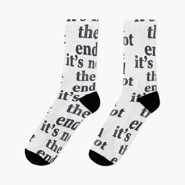 Item preview, It’s Not the End – Distressed Motivational Typography designed and sold by eyesasdaggers.
