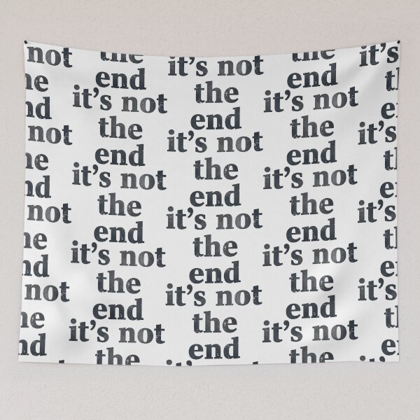 Item preview, It’s Not the End – Distressed Motivational Typography designed and sold by eyesasdaggers.