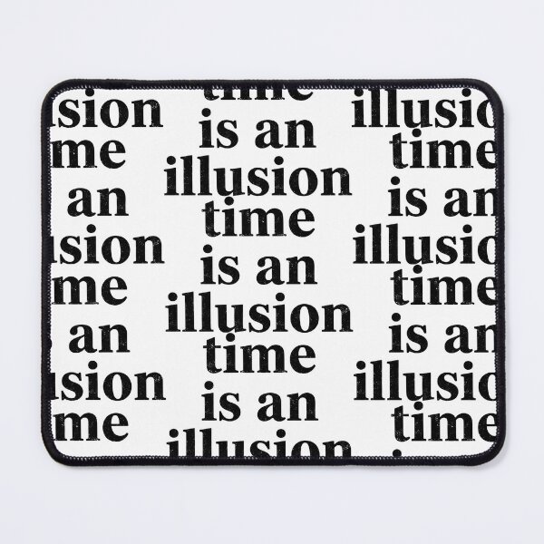 Item preview, Time Is An Illusion – Distressed Serif Statement Art designed and sold by eyesasdaggers.