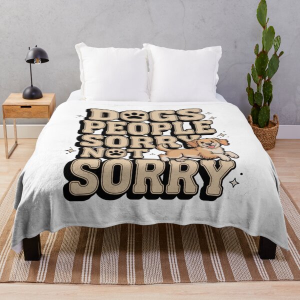 Item preview, Dogs Over People Sorry Not Sorry Funny Dog Lover T-Shirt designed and sold by podlook.