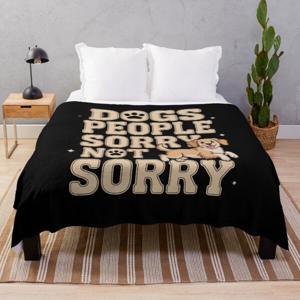 Item preview, Dogs Over People Sorry Not Sorry Funny Dog Lover T-Shirt designed and sold by podlook.