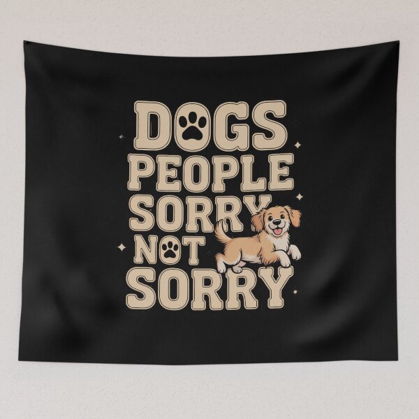 Item preview, Dogs Over People Sorry Not Sorry Funny Dog Lover T-Shirt designed and sold by podlook.