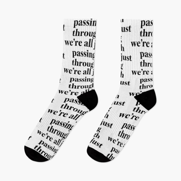 Item preview, We’re All Just Passing Through – Distressed Serif Quote designed and sold by eyesasdaggers.
