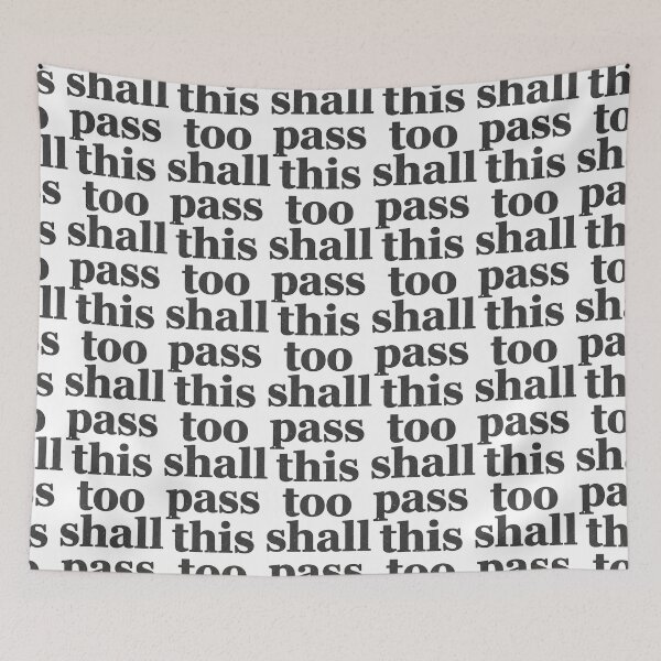 Item preview, This Too Shall Pass – Distressed Motivational Quote designed and sold by eyesasdaggers.