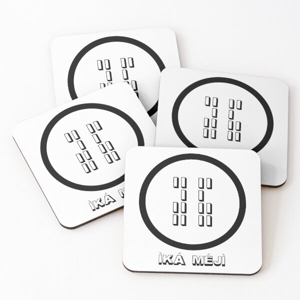 Item preview, Ika Meji – Sacred Ifa Odu Symbol | Yoruba Spiritual Design designed and sold by blaze_art.