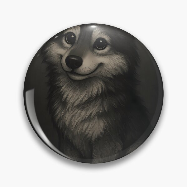 Item preview, Cute wolf against a dark background designed and sold by Schattenbau.