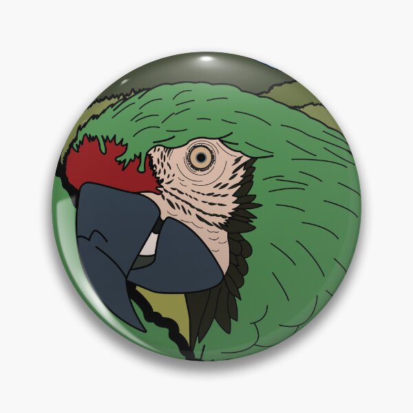 Item preview, Military macaw designed and sold by Procyonidae Creative.