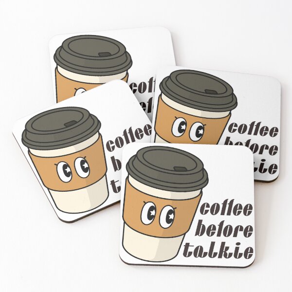 Item preview, Coffee Before Talkie Coffee Pun Design | Funny Coffee Quote Art for Morning Lovers designed and sold by P-L-Sardines.