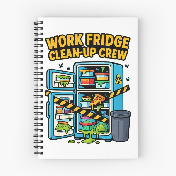 Item preview, Work Fridge Clean-Up Crew – Cartoon Hazard Edition designed and sold by Taberland.