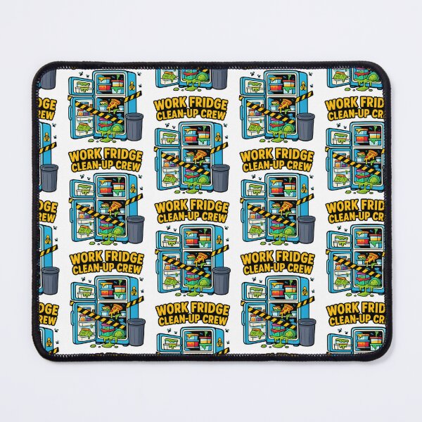 Item preview, Work Fridge Clean-Up Crew – Cartoon Hazard Edition designed and sold by Taberland.