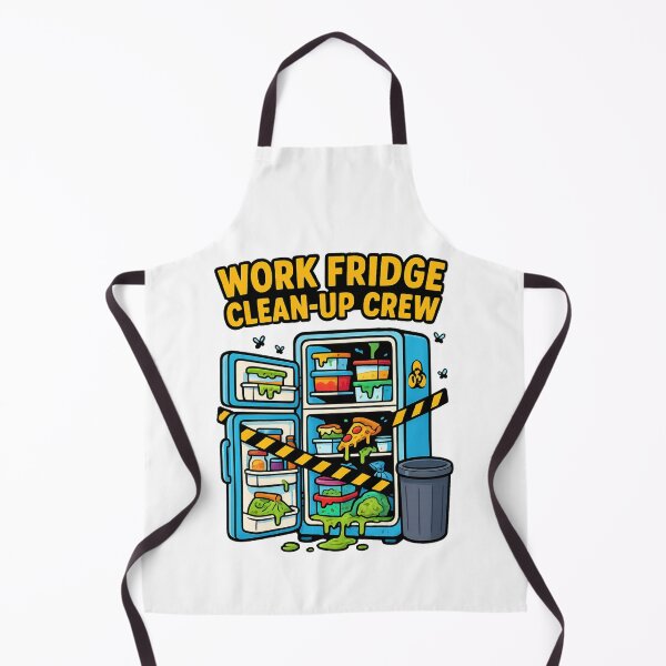 Item preview, Work Fridge Clean-Up Crew – Cartoon Hazard Edition designed and sold by Taberland.