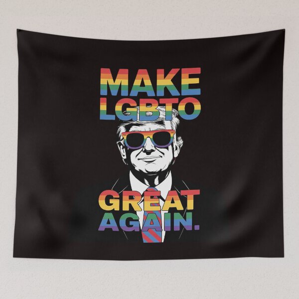 Item preview, Make LGBTQ Great Again Trump Pride Rainbow LGBT Gay Lesbian designed and sold by sheenmi.