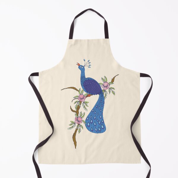 Item preview, Chinoiserie Peacock on Rosebush designed and sold by FrancesPoff.