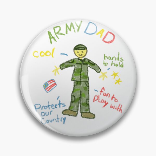 Item preview, Anatomy of an Army Dad Stick figure drawing-wt designed and sold by love-sammie.