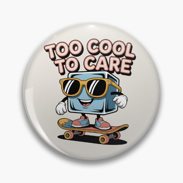 Item preview, Too Cool to Care – Funny Ice Cube Winter Design designed and sold by Jollys-ArtShop.