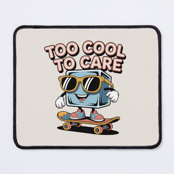 Item preview, Too Cool to Care – Funny Ice Cube Winter Design designed and sold by Jollys-ArtShop.