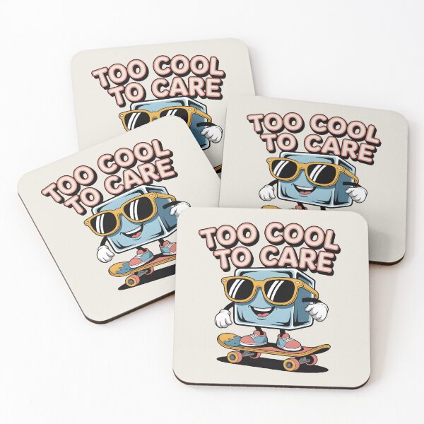 Item preview, Too Cool to Care – Funny Ice Cube Winter Design designed and sold by Jollys-ArtShop.