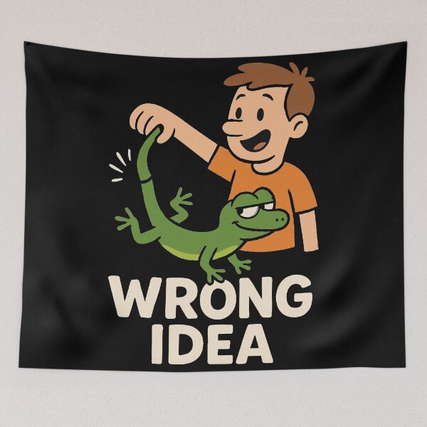 Item preview, lizard meme wrong idea designed and sold by Uglyandcute.