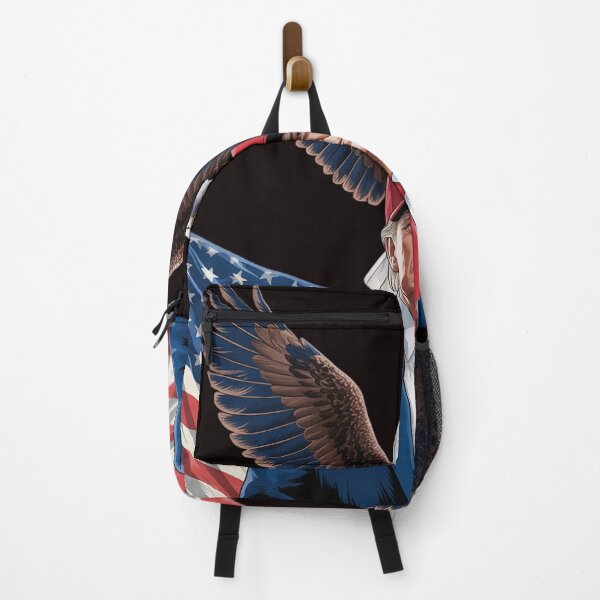 Item preview, Patriotic Trump Riding Bald Eagle American Pride July 4th designed and sold by sheenmi.