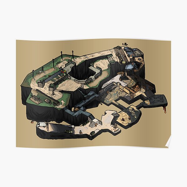 CS: GO DE_OVERPASS Poster