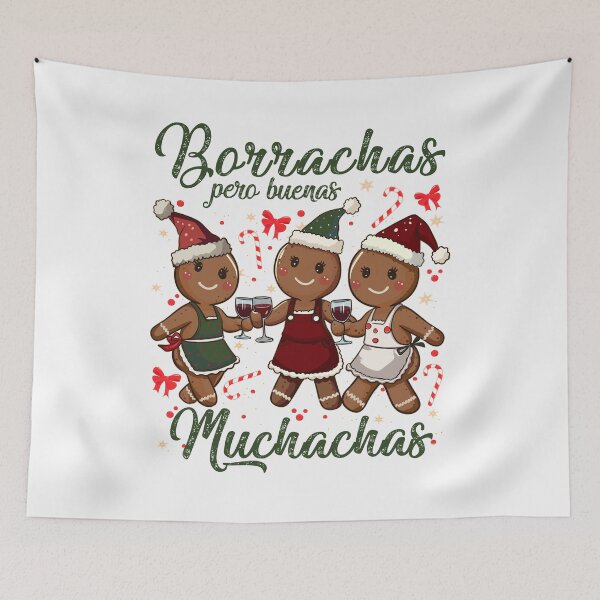Item preview, Borrachas Pero Buenas – Funny Gingerbread Girls designed and sold by Socami.