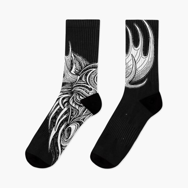 Item preview, Artistic  Alaska/Yukon moose  tattoo #2 designed and sold by Helios Be. Lavsh.
