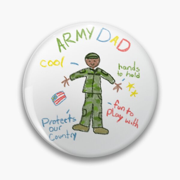 Item preview, Anatomy of an Army Dad Stick figure drawing-brn designed and sold by love-sammie.