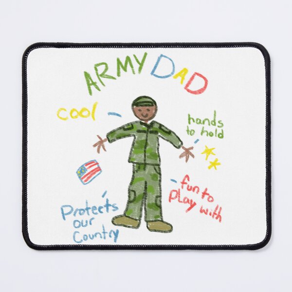 Item preview, Anatomy of an Army Dad Stick figure drawing-brn designed and sold by love-sammie.
