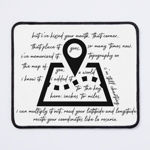 Item preview, Topography on the Map of You designed and sold by colorfulmoniker.