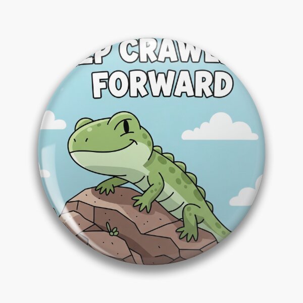 Item preview, lizard meme | keep crawling forward designed and sold by sketchlab-co.