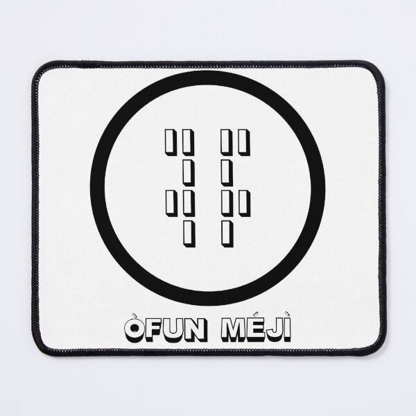 Item preview, Ofun Meji – Sacred Ifa Odu Symbol | Yoruba Spiritual Design designed and sold by blaze_art.