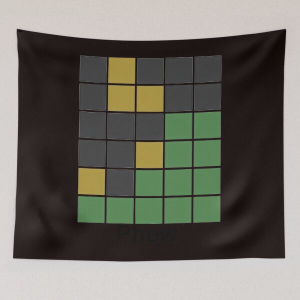 Item preview,  Wordle Grid Phew designed and sold by NXTRNDUSA2025.