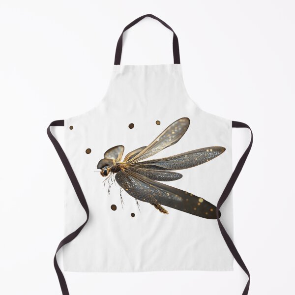Item preview, Mystic Dragonfly Golden Winged Insect in Flight designed and sold by LabMandala.